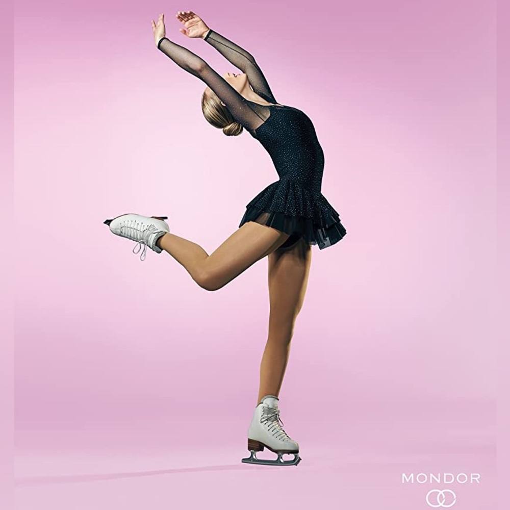Mondor Skating Tights Child 8-10 #3310 Suntan Dance Footed Tight Recital Concert
